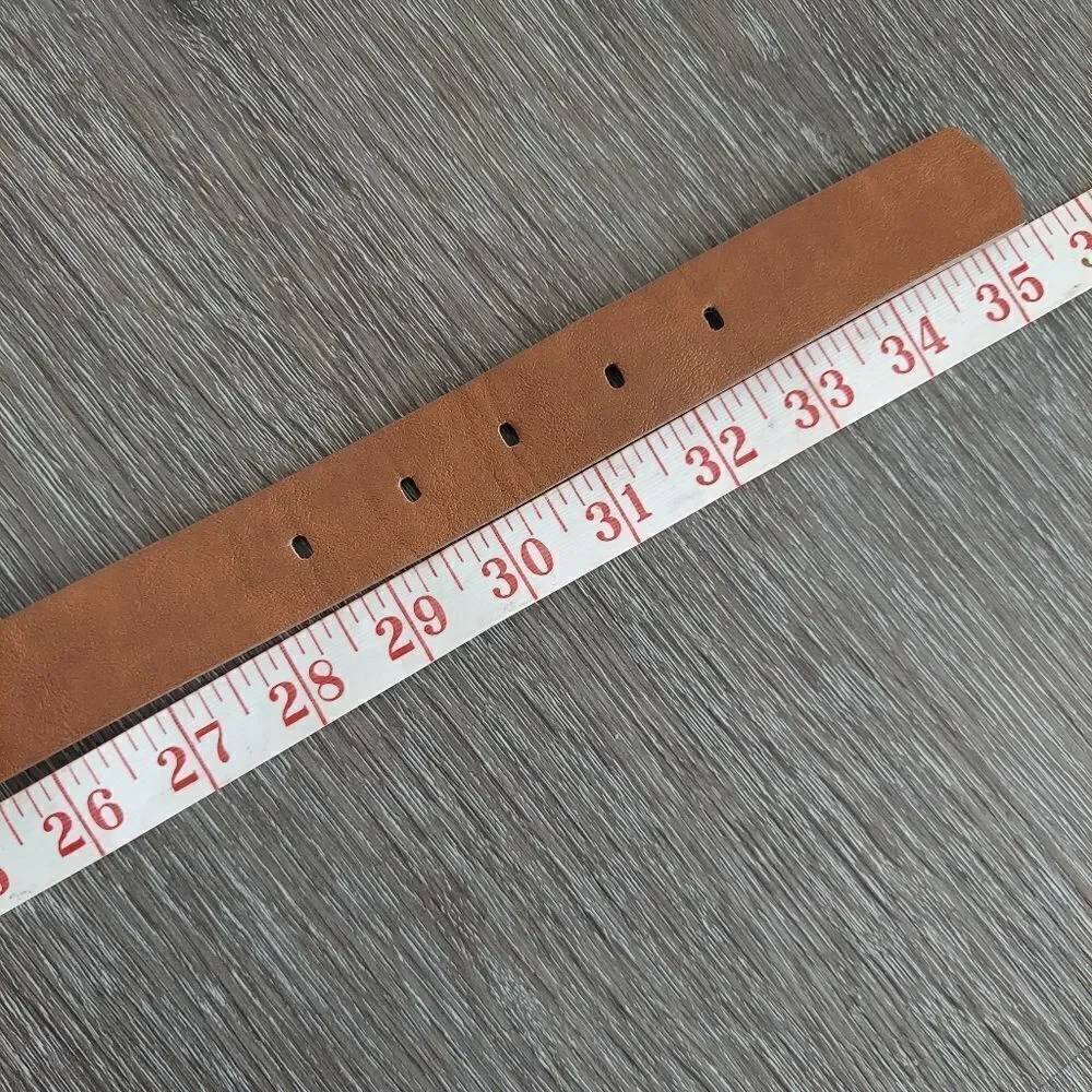 Nine West Faux Leather Tan Belt Size Small